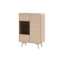 Vitrine Torsby Eichefarben B: 90 Cm - Eichefarben, Design, Glas/Holzwerkstoff (90/130/39cm) - Livetastic
