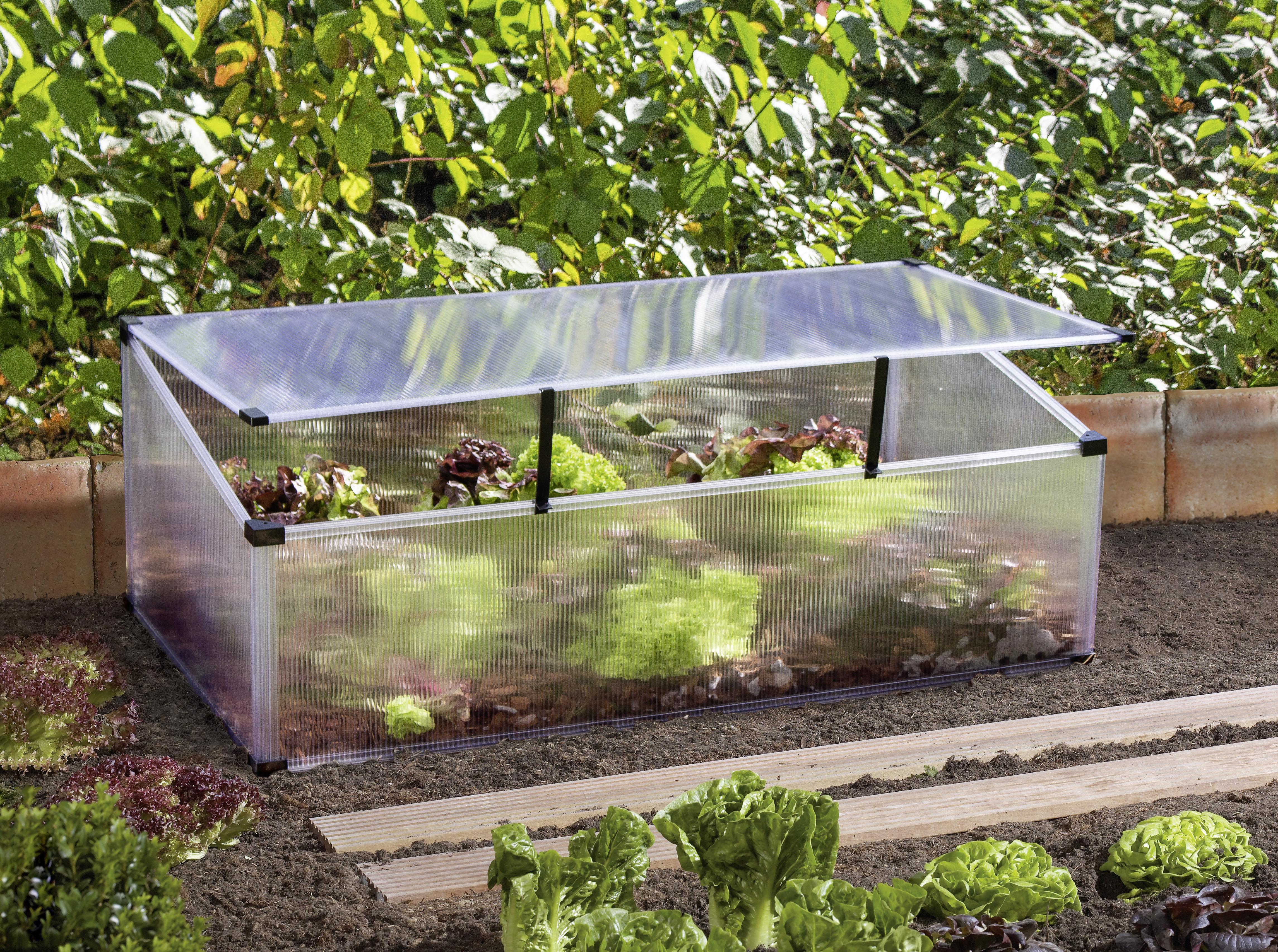 Kunststoff • Alufarben • Wandstärke ca. 4 cm • B/H/T: ca. 56/36/104 cm • einfacher Zusammenbau