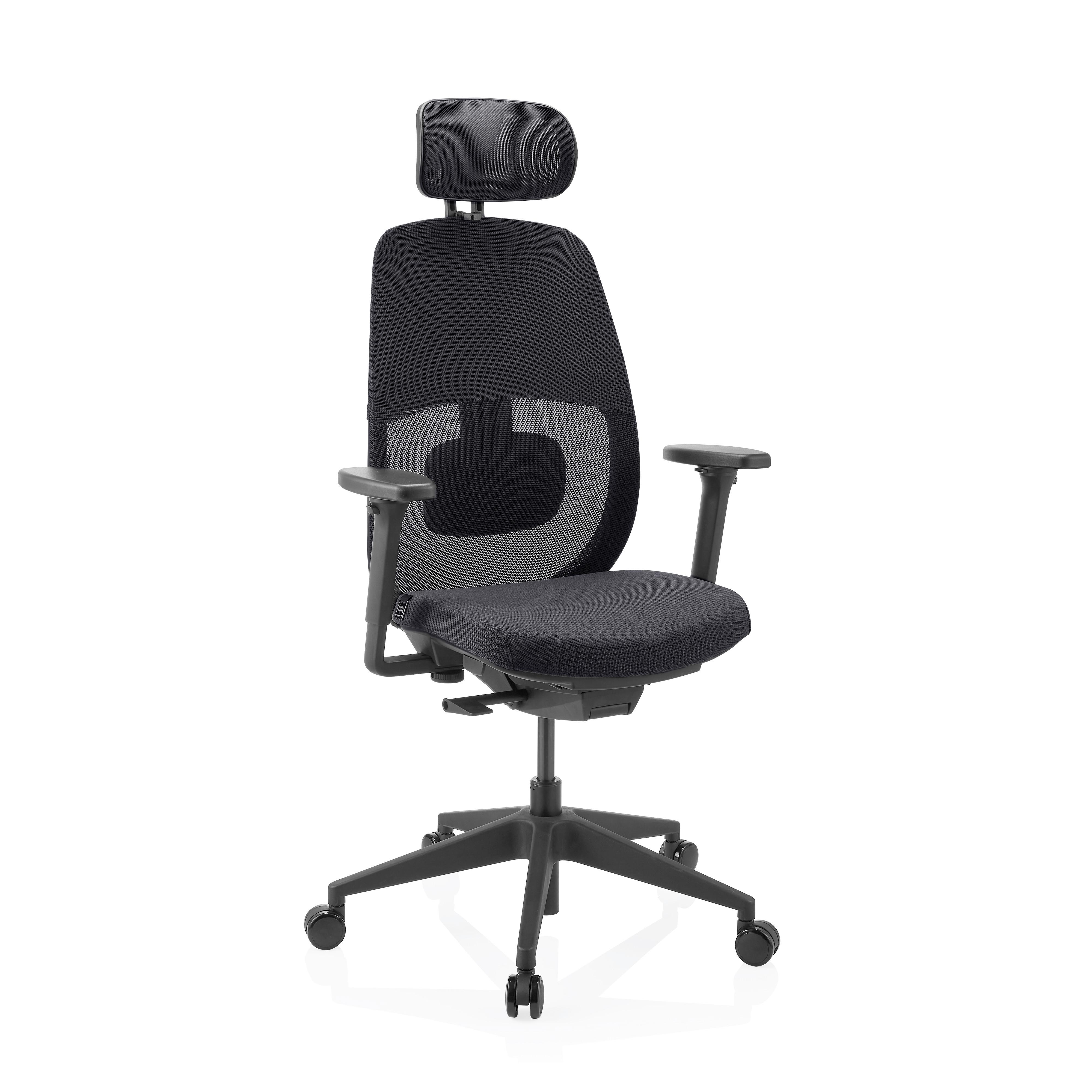 DREHSTUHL Skanis Pro Schwarz B: 71cm - Schwarz, MODERN, Kunststoff/Textil (71/131/66cm) - MID.YOU
