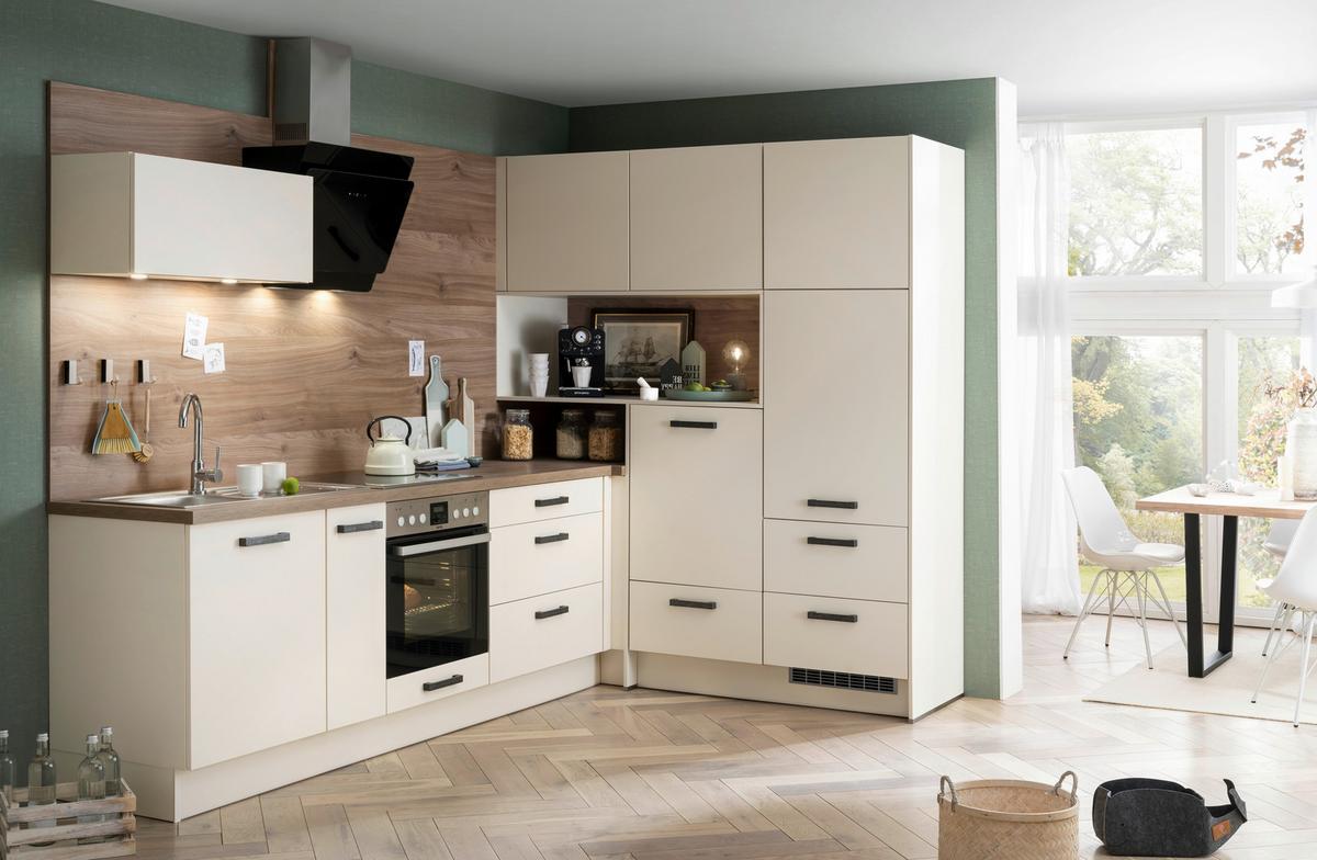 Eckküche Ip2200 Ohne Geräte 295x188 Cm Magnolienweiß - MODERN, Holzwerkstoff (295/188cm) - Impuls