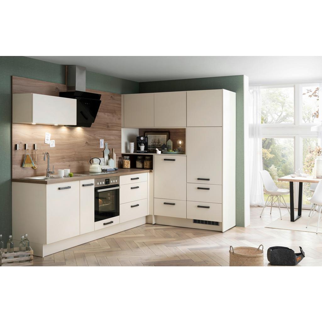 Eckküche Ip2200 ohne Geräte 295x188 cm Magnolienweiß