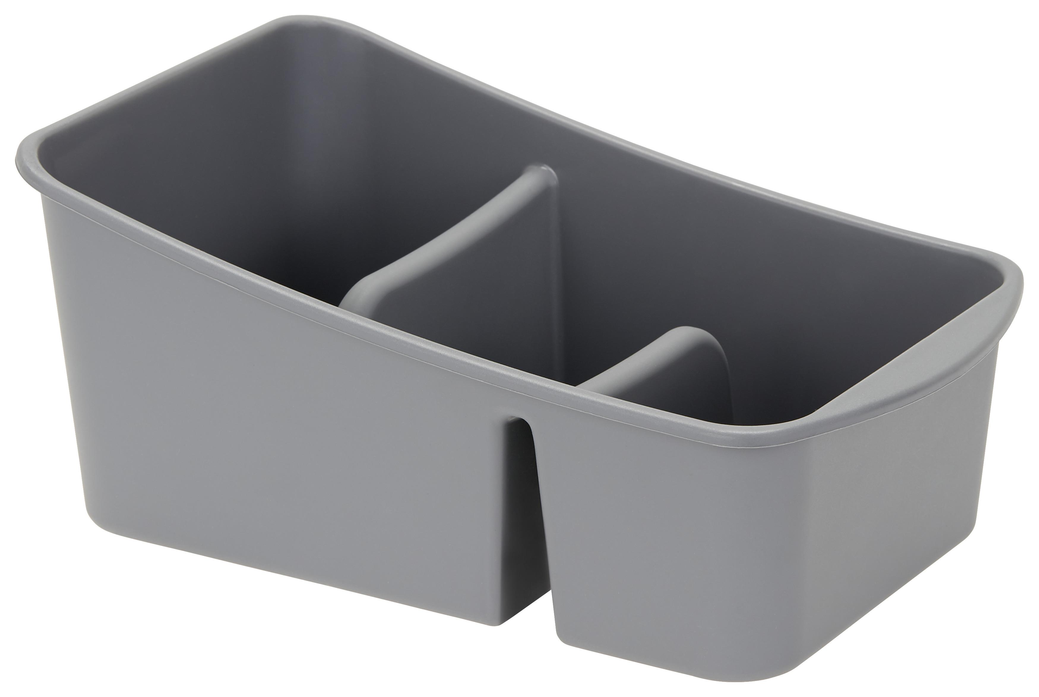 Gewürzbehälter Rosmari Aus Kunststoff Grau, 25x15x10 cm - Grau, KONVENTIONELL, Kunststoff (25/15/10cm) - Ondega