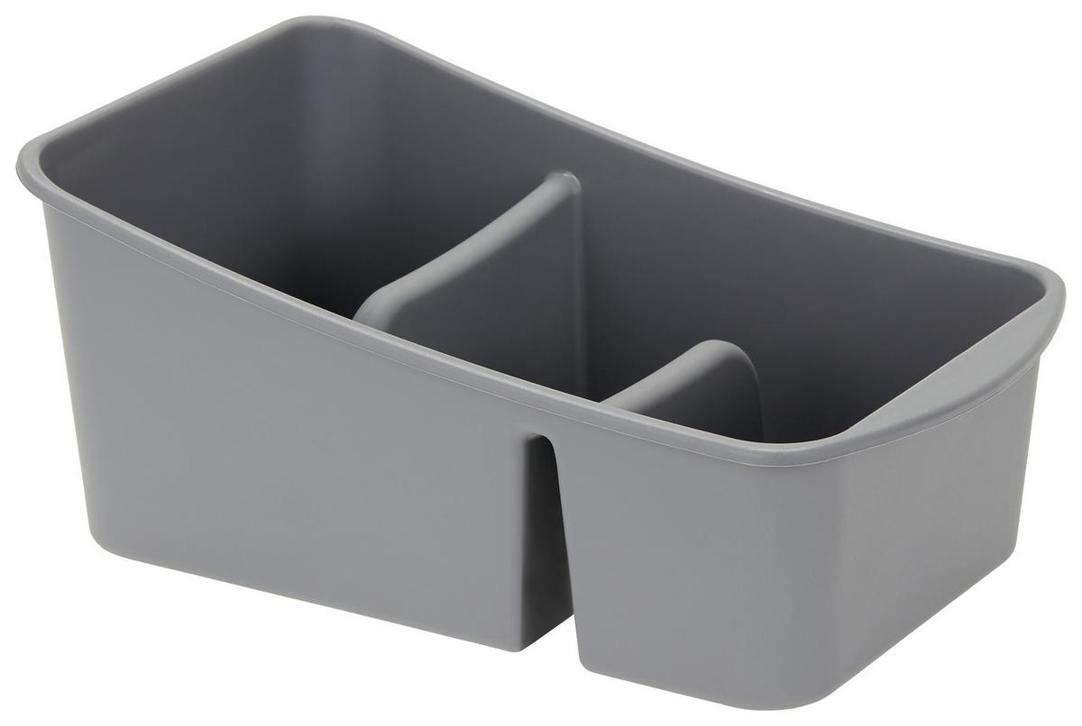 Gewürzbehälter Rosmari Aus Kunststoff Grau, 25x15x10 cm - Grau, KONVENTIONELL, Kunststoff (25/15/10cm) - Ondega
