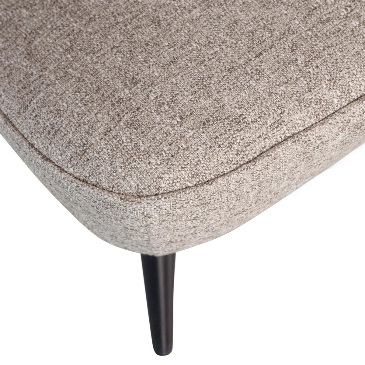 Sessel Sara Naturfarben B: 59cm - Schwarz/Naturfarben, Design, Textil (59/71/70cm) - Livetastic