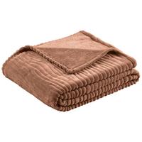 Kuscheldecke Milo Mokka180x220 cm - Mokka, ROMANTIK / LANDHAUS, Textil (180/220cm) - James Wood