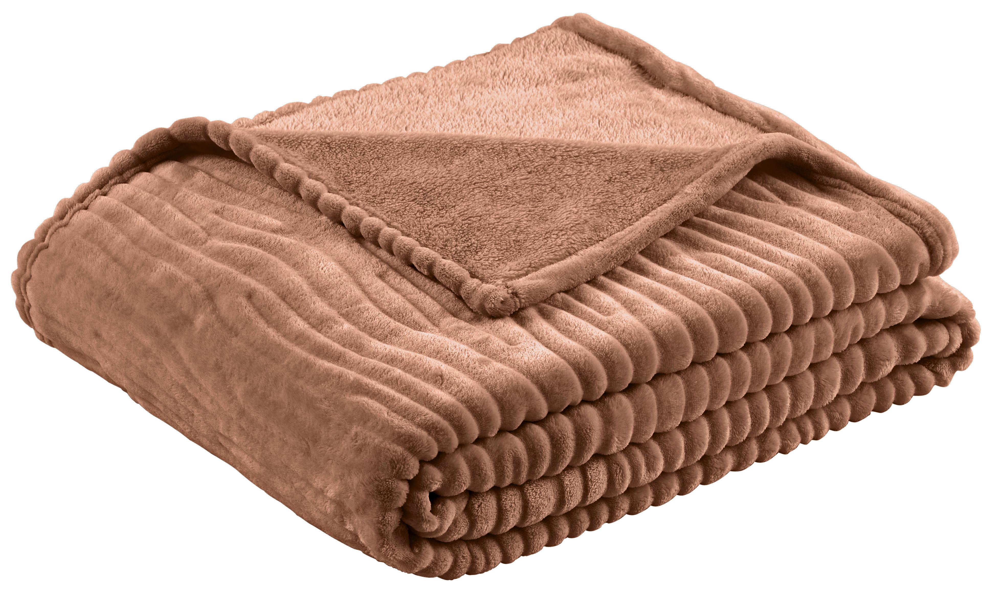 Kuscheldecke Milo Mokka180x220 cm