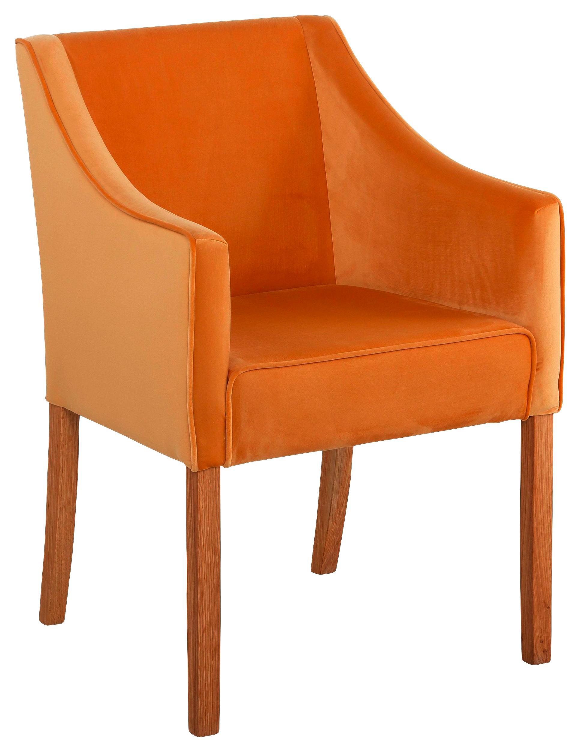 Stuhl Dota Senf - Eichefarben/Gelb, MODERN, Holz/Holzwerkstoff (59,5/86,5/63cm)