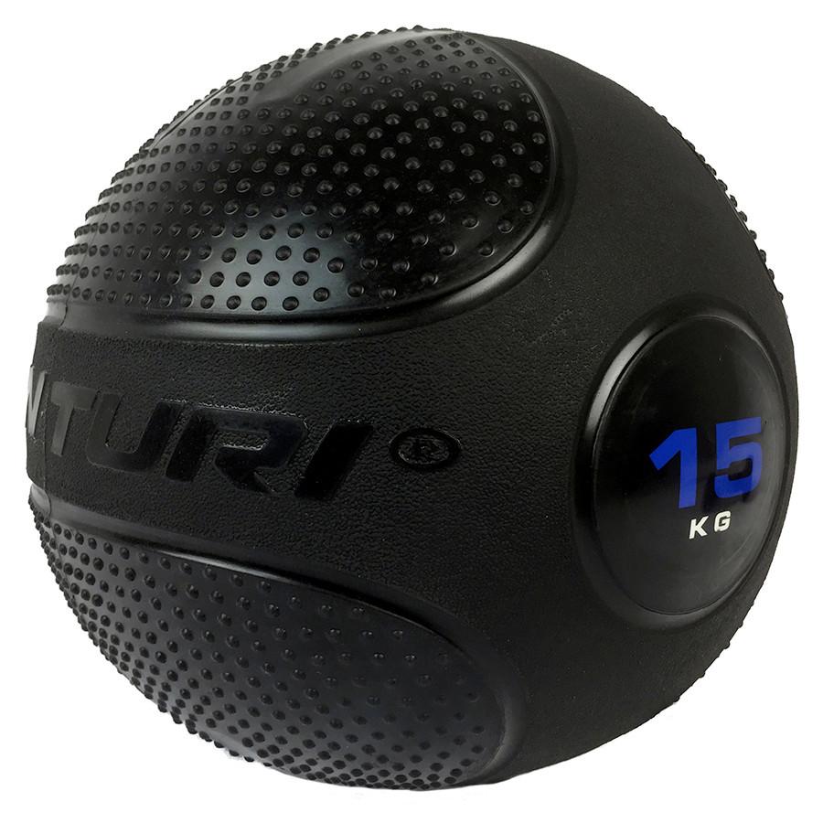 Kugelhantel Tunturi Slam Ball 15kg - Schwarz, KONVENTIONELL, Kunststoff (15kg)