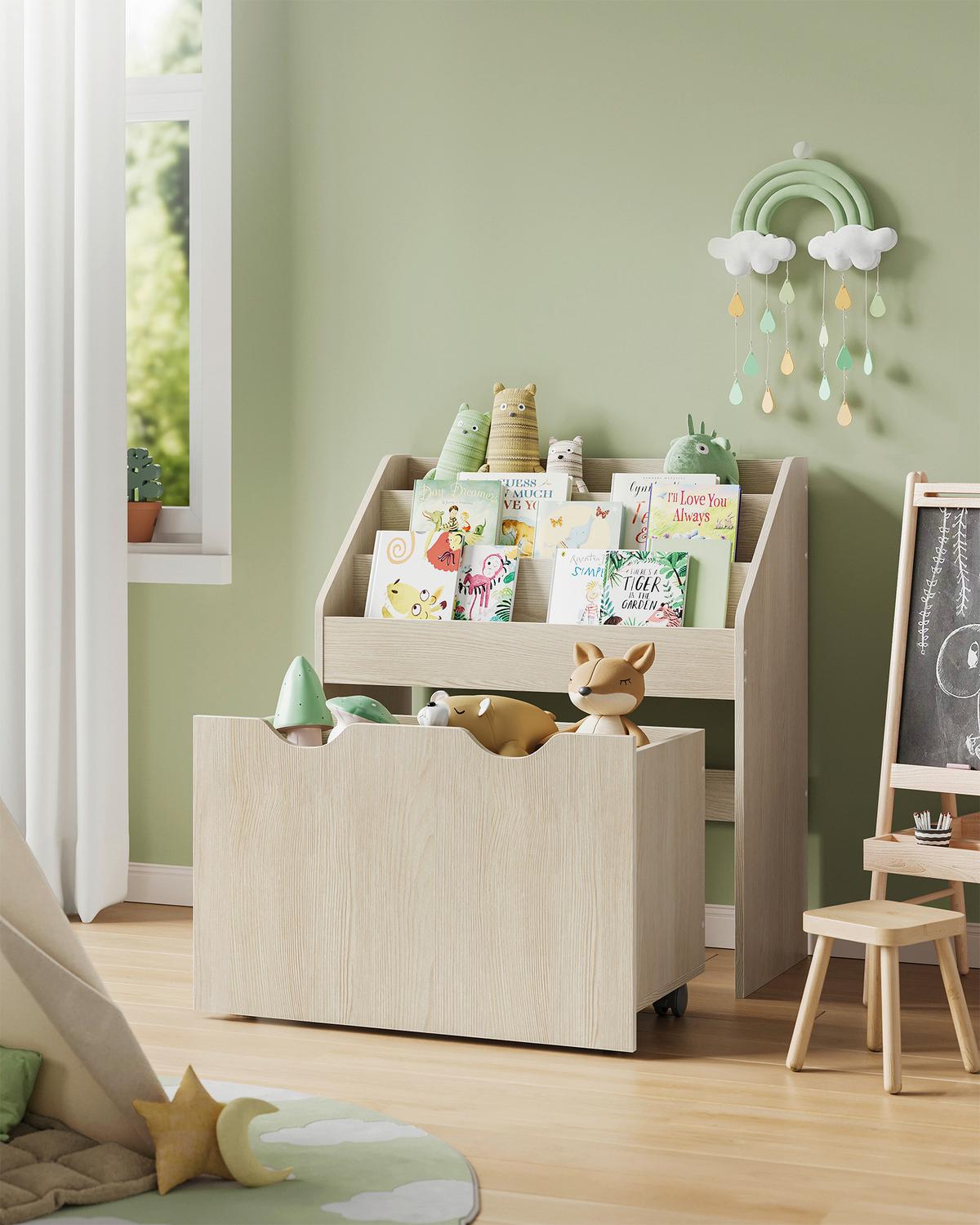 Kinderregal Toy Storage Shelf Beige B: 62,5 cm - Beige, MODERN, Holzwerkstoff (62,5/70,2/29,5cm) - MID.YOU