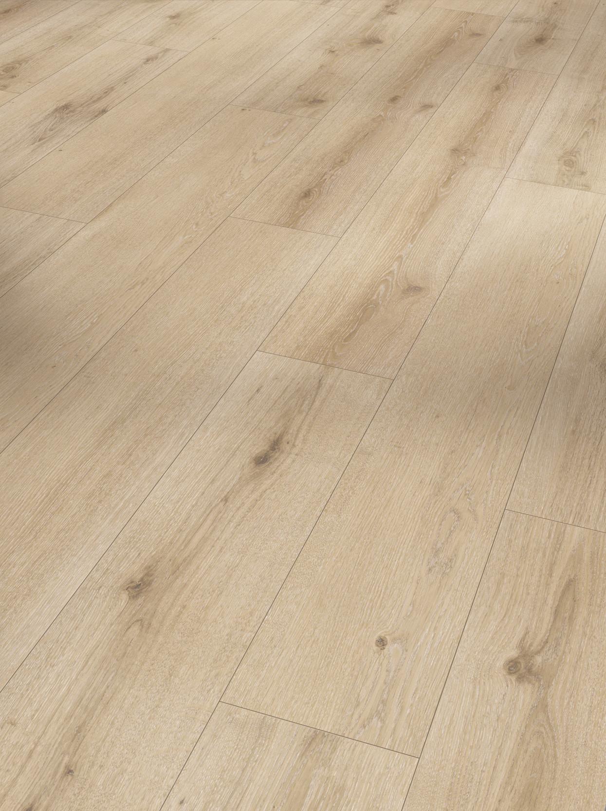 Designboden Eichefarben /Hellbraun Landhausdiele Stärke 8mm - Hellbraun/Eichefarben, Basics, Holz/Kunststoff (128,5/19,4/0,8cm) - Parador