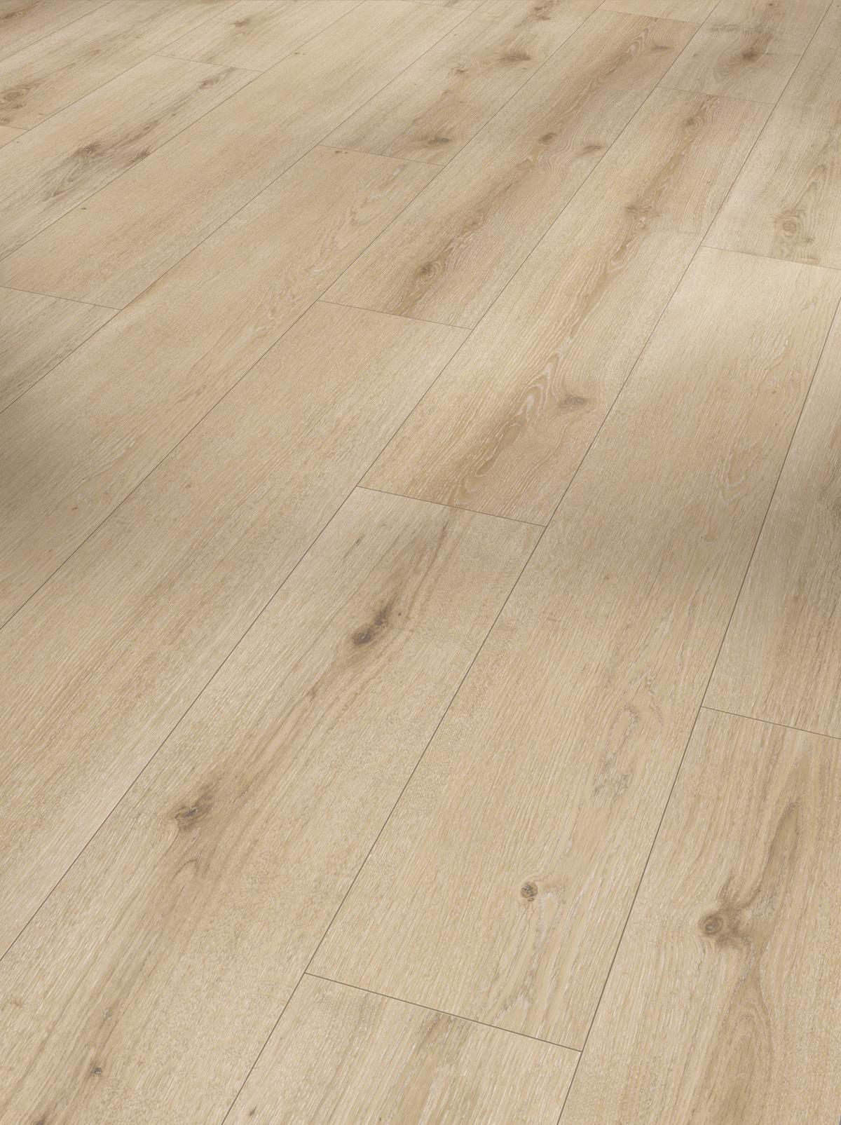 Designboden Eichefarben /Hellbraun Landhausdiele Stärke 8mm - Hellbraun/Eichefarben, Basics, Holz/Kunststoff (128,5/19,4/0,8cm) - Parador