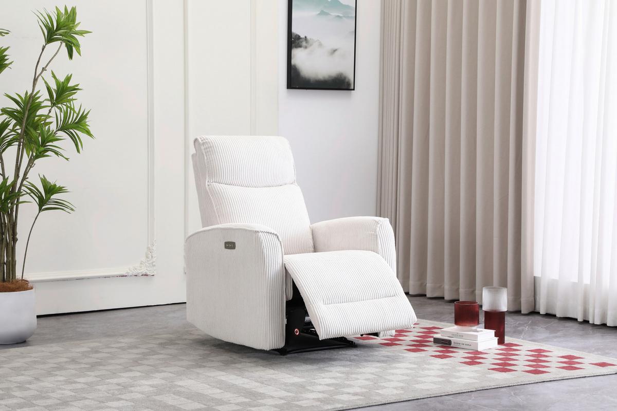 Fernsehsessel Leon Beige mit Relaxfunktion - Beige/Schwarz, Basics, Holz/Kunststoff (80/102/96cm) - Ondega