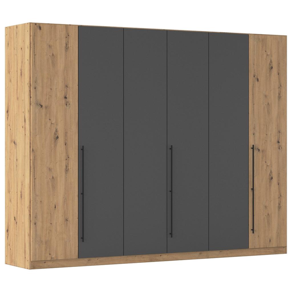 Kleiderschrank Safari Grau/Eiche Dekor B: 271cm