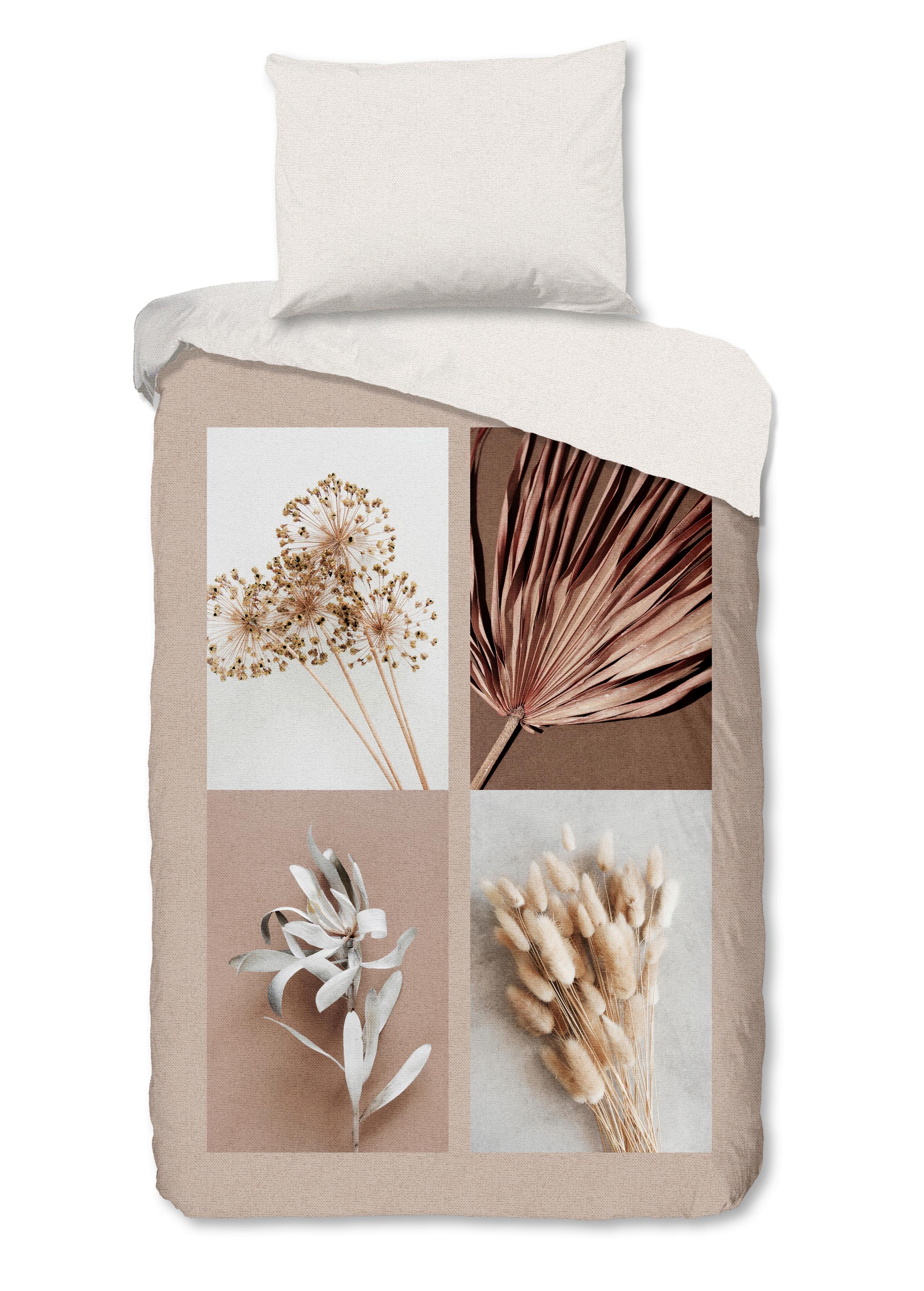 WENDEBETTWÄSCHE KAMI - Sandfarben/Naturfarben, Design, Textil (140/200cm)