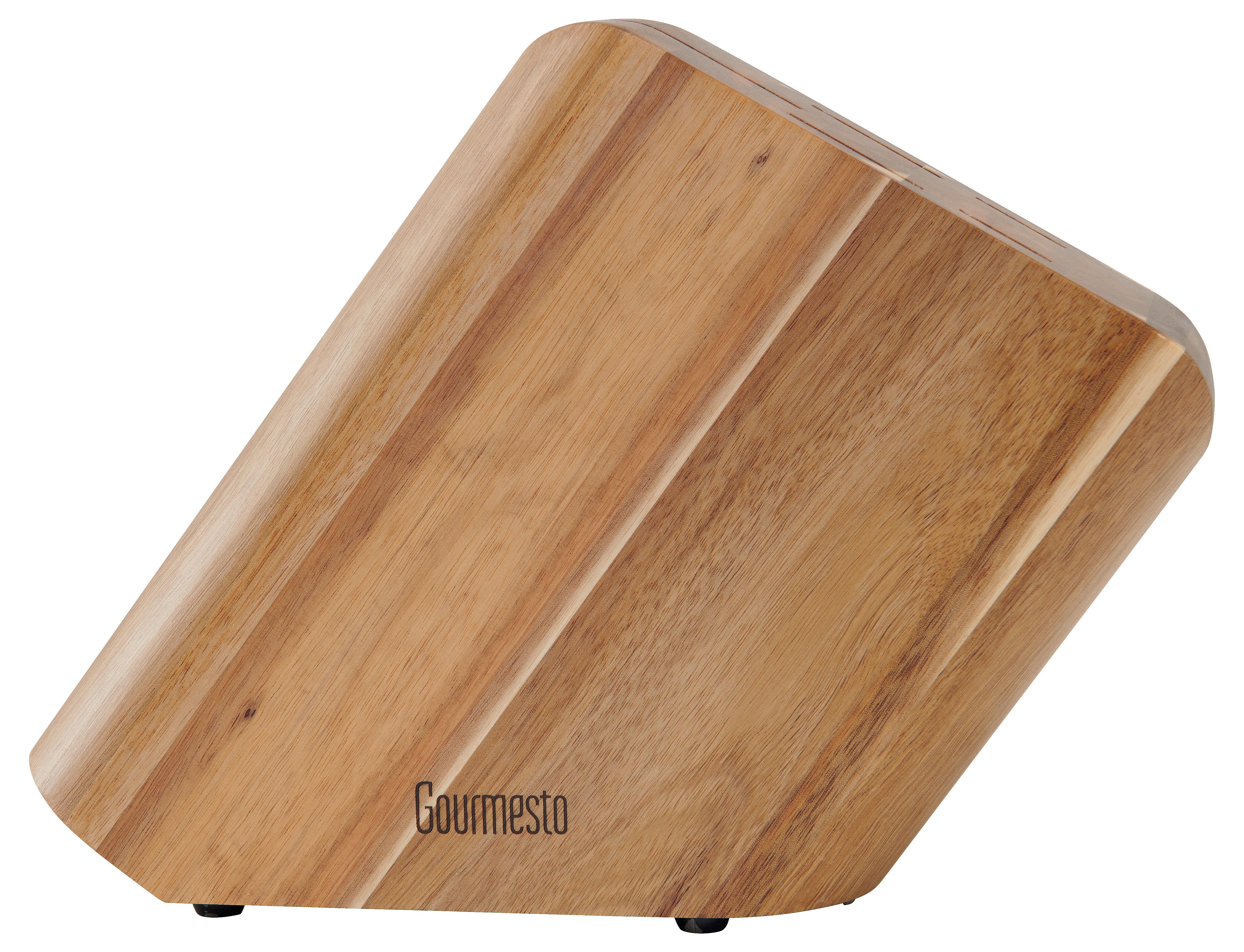 BLOK NA NOŽE PROFI LINE - barvy akácie, Konvenční, dřevo (28,9/8,2/18,7cm) - Gourmesto