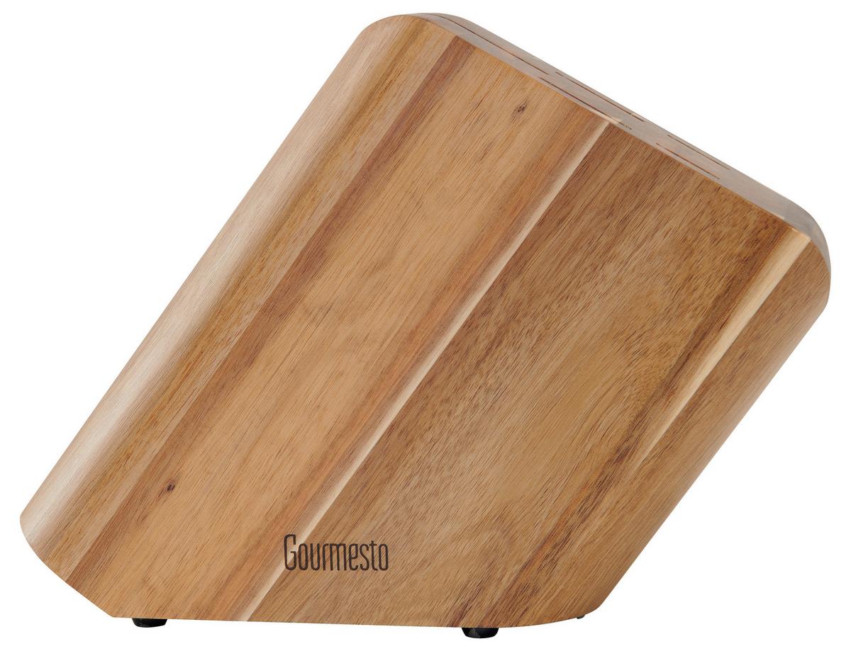 BLOK NA NOŽE PROFI LINE - barvy akácie, Konvenční, dřevo (28,9/8,2/18,7cm) - Gourmesto