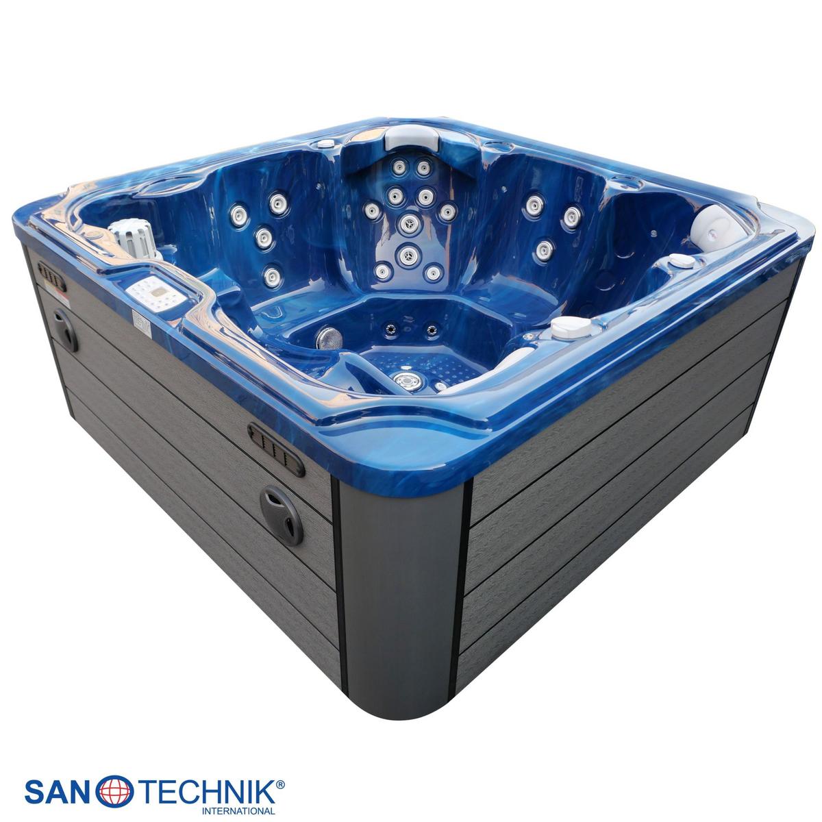 Whirlpool Kunststoff XXL1913 210x210x95 cm - Blau, Basics, Kunststoff (210/95/210cm)