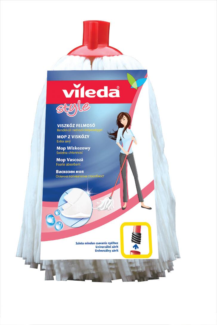 Style Viszkóz Felmosó Fej Vileda - fehér, Konventionell, textil - Vileda