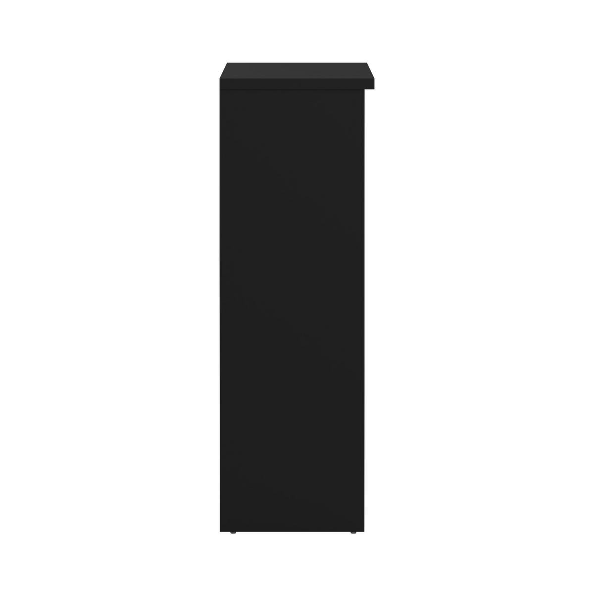 Schuhschrank Naia Schwarz, B: 108,9 Cm - Schwarz, Design, Holzwerkstoff (108,9/92,9/31,5cm) - Livetastic