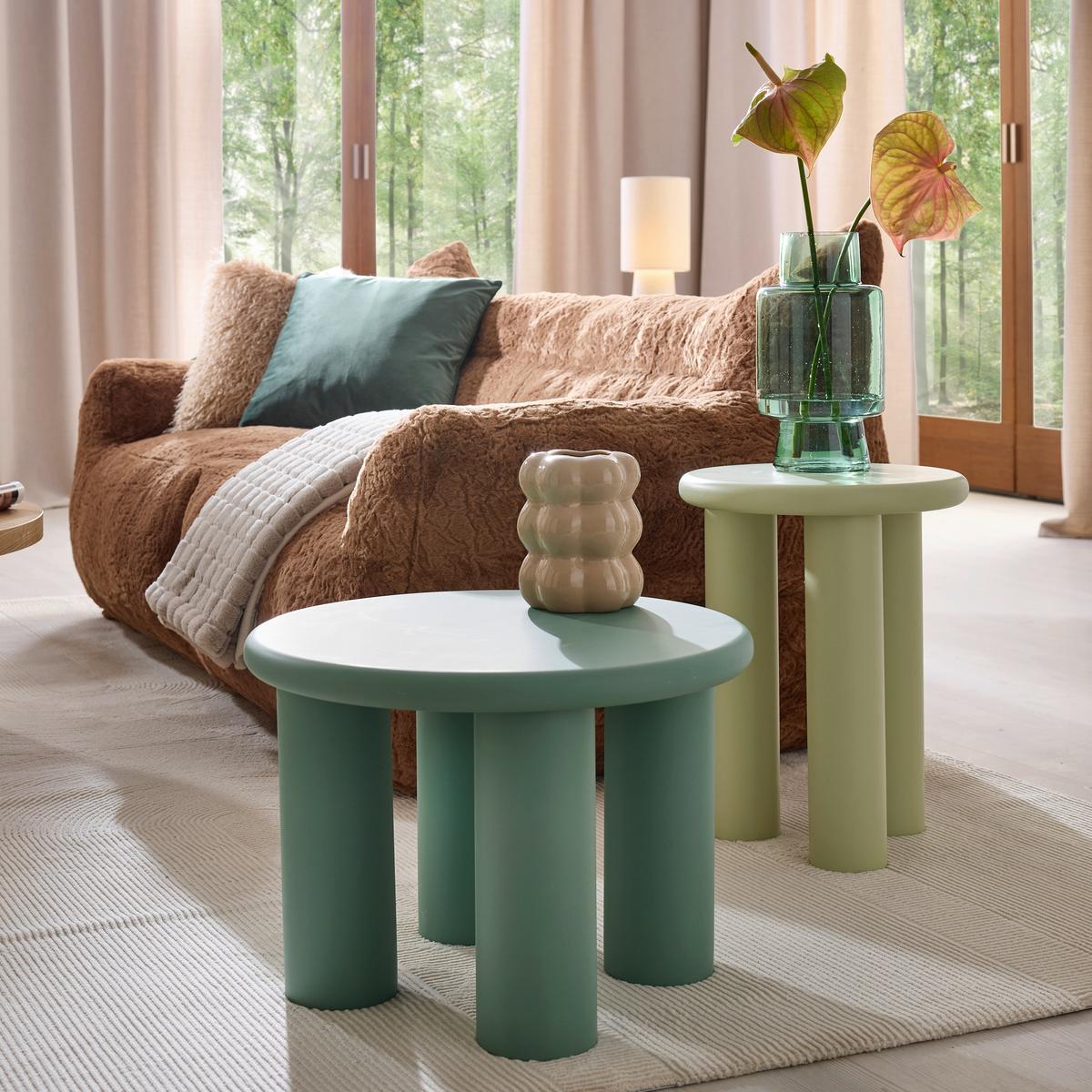 ODKLÁDACÍ STOLEK ARNE -TREND- - zelená, Moderní, kompozitní dřevo (35/35/45cm) - Mömax