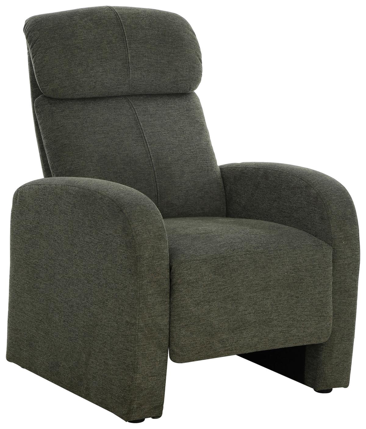 Relaxačné kreslo zelené KORFU - zelená, Modern, kov/drevo (73.5/104/90cm) - Based