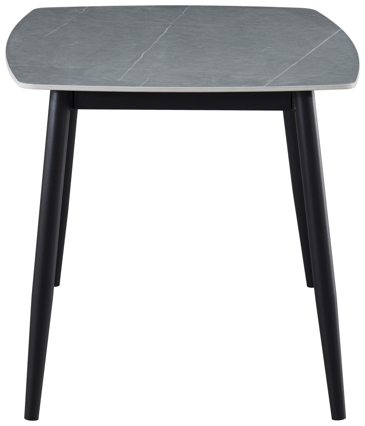 JÍDELNÍ SET ANDI - šedá/černá, Design, kov/dřevo (120/73/79cm) - Based