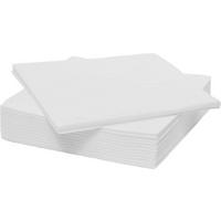 Serviette Alba Einfarbig Weiß 100 Stk., 33x33 cm - Weiß, KONVENTIONELL, Papier (33/33cm) - Luca Bessoni