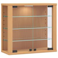 Vitrine Vitrosa Buchefarben Dekor B: 43 cm - Buchefarben, Design, Glas/Holzwerkstoff (43/40/18cm) - MID.YOU