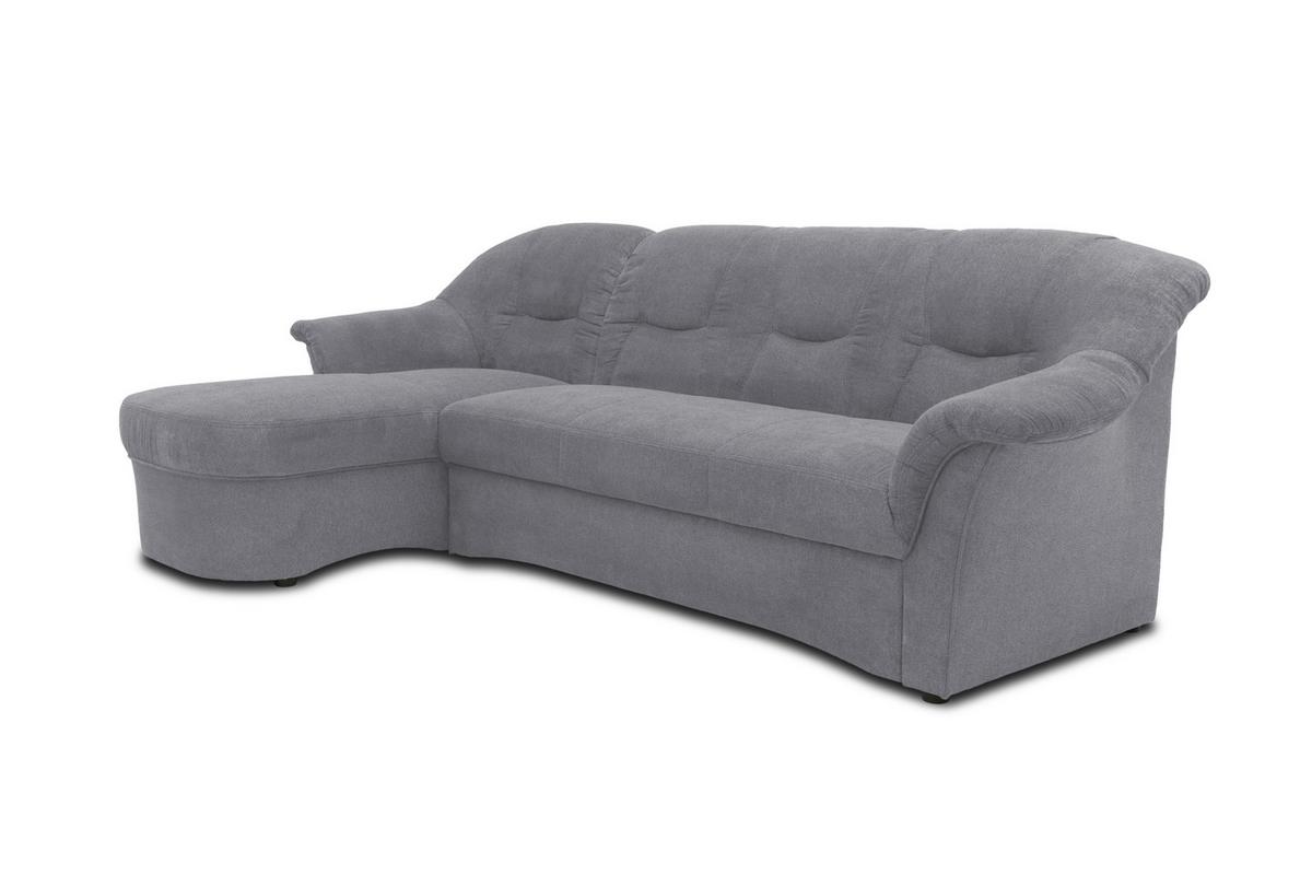Ecksofa Sarafina Dunkelgrau S: 146x232 cm - Dunkelgrau/Schwarz, KONVENTIONELL, Textil (146/232cm) - MID.YOU