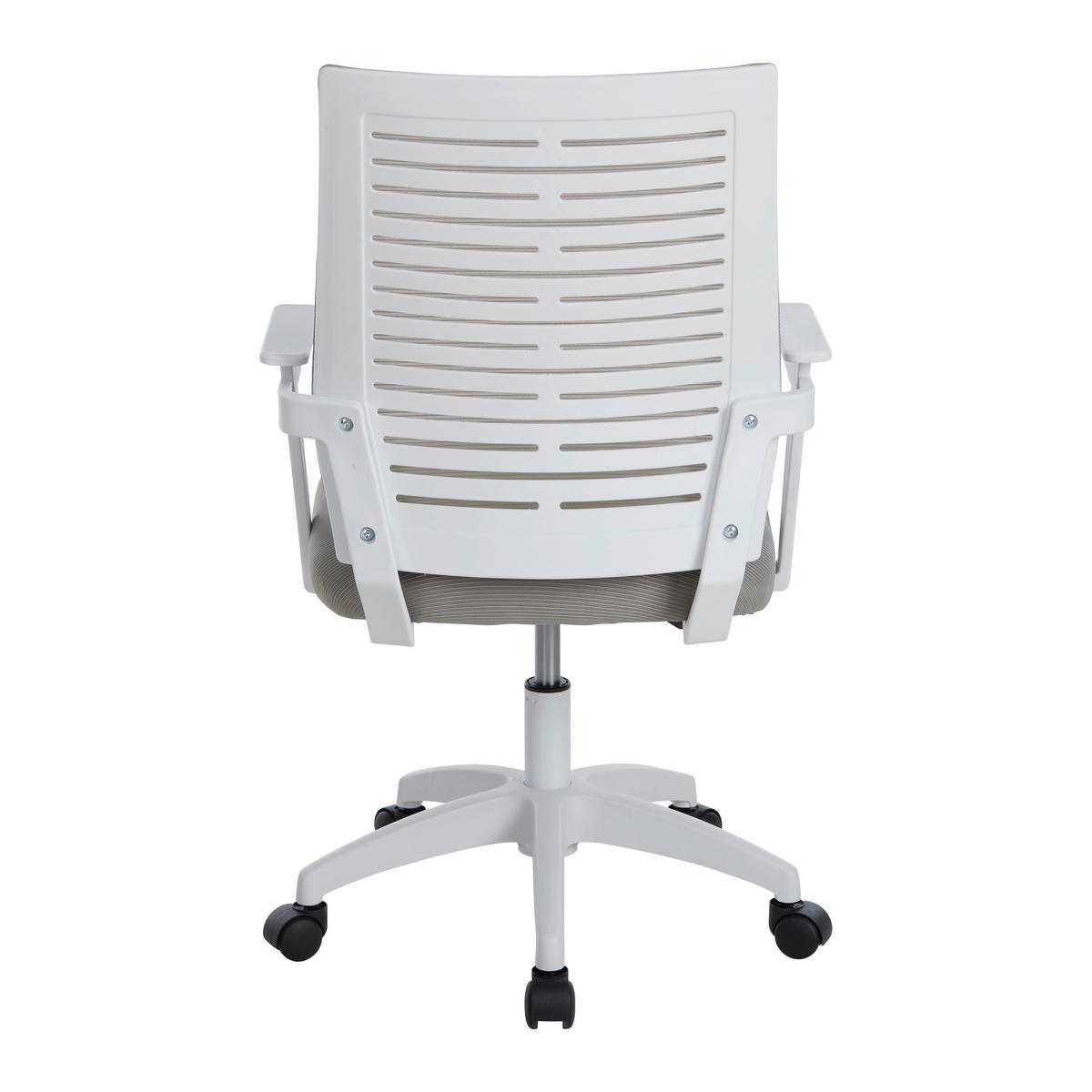 Otočná židle ARIANA - šedá/bílá, Moderní, textil/plast (55/90-100/55cm) - Mömax