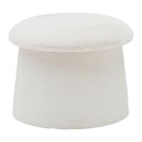 TABURET FUNGI -TREND- - šedohnědá, Romantický / Rustikální, kompozitní dřevo/textil (51/39/51cm) - Premium Living