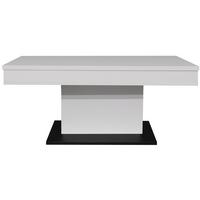 Couchtisch Lift Schwarz/Eiche Artisan B: 110cm - Schwarz/Eiche Artisan, Design, Holzwerkstoff/Metall (110/58-77/60cm) - MID.YOU