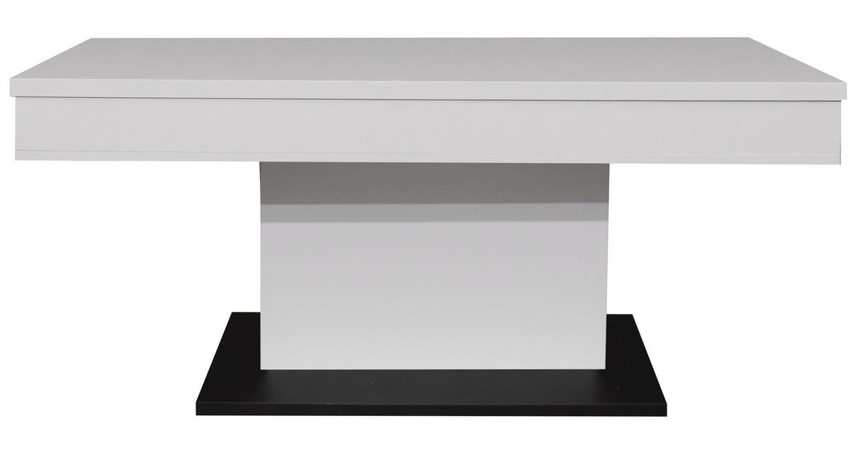 Couchtisch Lift Schwarz/Eiche Artisan B: 110cm - Schwarz/Eiche Artisan, Design, Holzwerkstoff/Metall (110/58-77/60cm) - MID.YOU