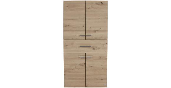 Midischrank Mit Soft-Close Avensis B: 60cm, Eiche Dekor - Eichefarben, MODERN, Holzwerkstoff (60/128,5/33cm) - Luca Bessoni