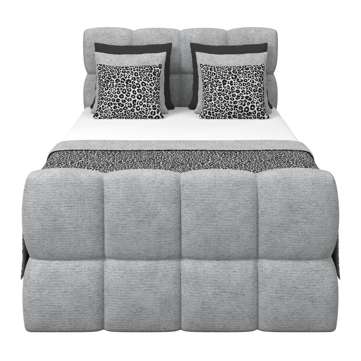 Boxspringbett Brisbane inkl. Bettkasten 140x200 - Schwarz/Grau, Trend, Holz/Holzwerkstoff (140/200cm) - Sembella