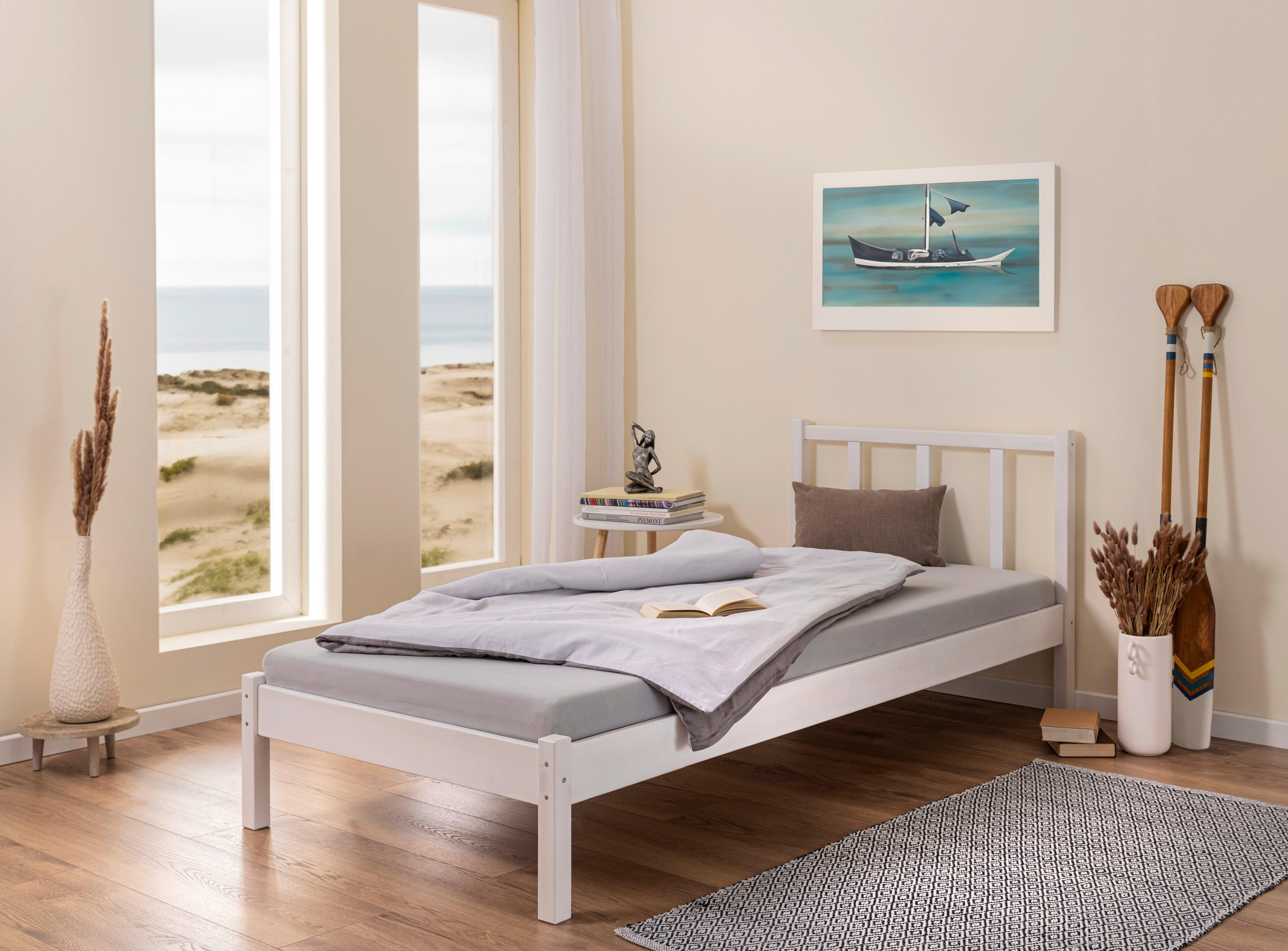 BETT FREDY - Weiß, MODERN, Holz (90/200cm) - MID.YOU