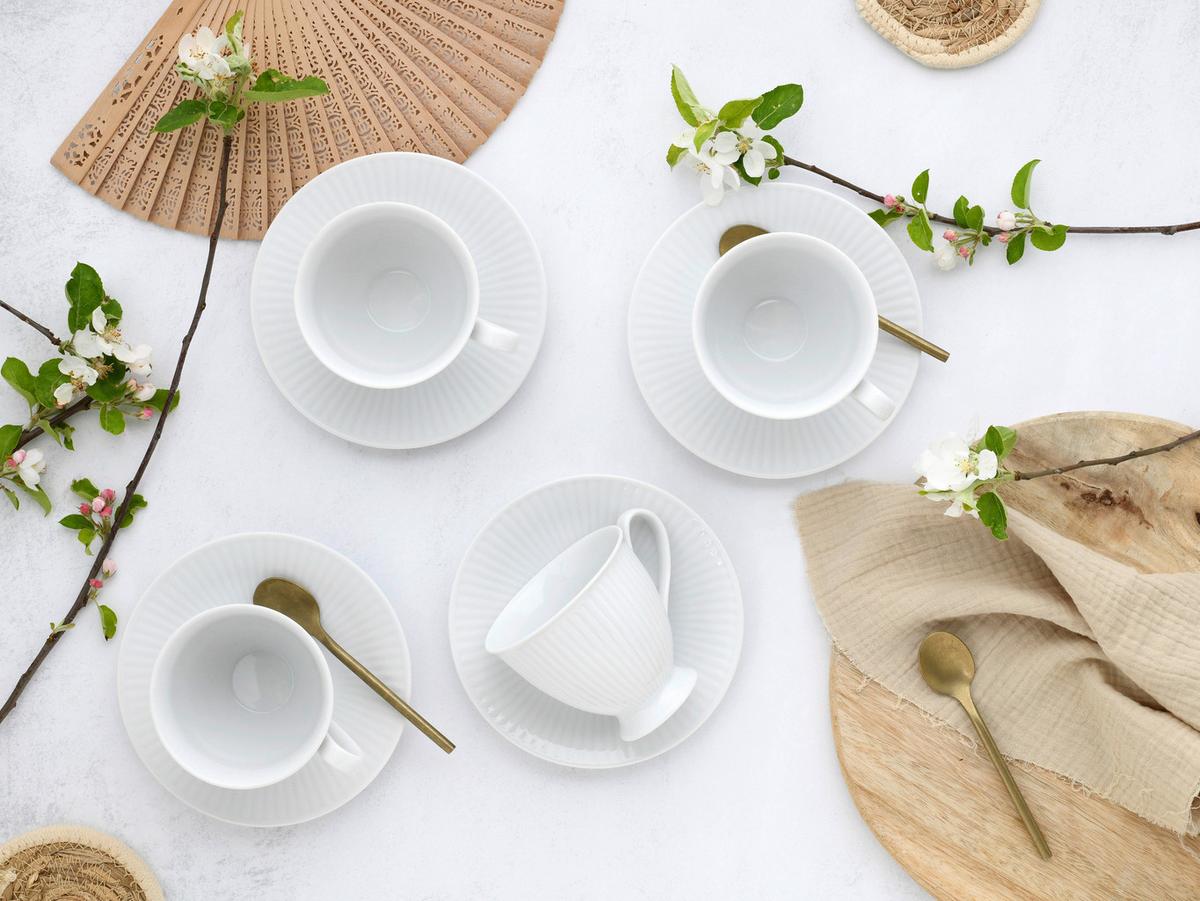 Kaffeeservice Valencia 12--Teilig., Weiß - Weiß, Design, Keramik - Creatable