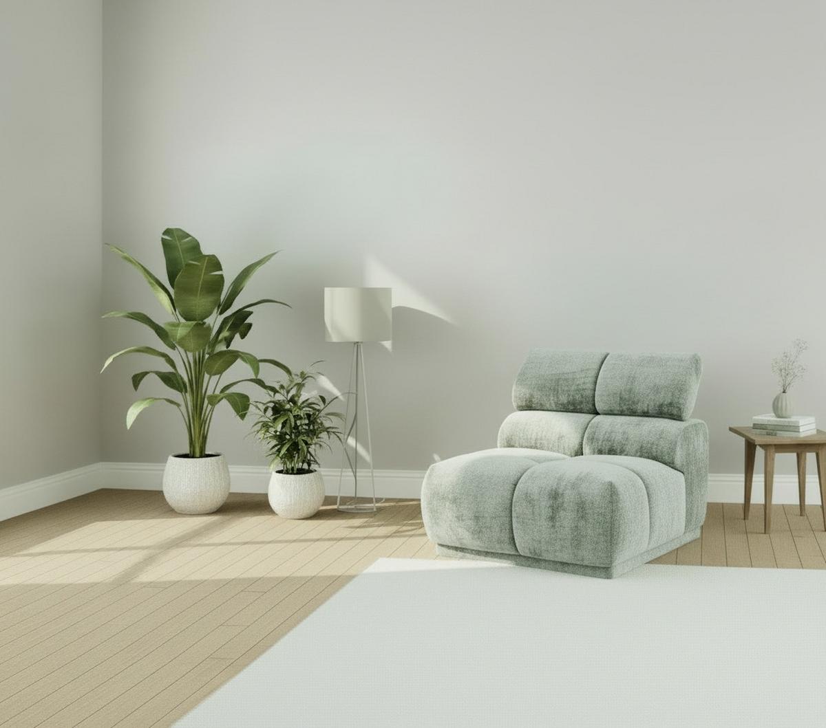 Sofaelement Chani Hellblau, B: 81 Cm - Hellblau, MODERN, Textil (81/86/113cm) - MID.YOU