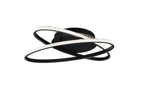 LED-Deckenleuchte R67802132 Lane - Schwarz, KONVENTIONELL, Metall (58/9cm)