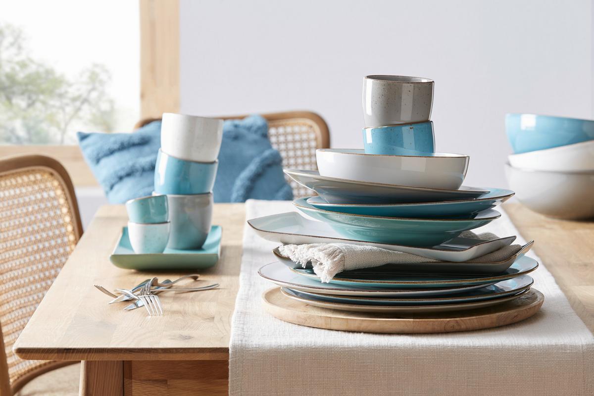 Servírovací podnos Capri, 32/16,5 cm - modrá, Moderní, keramika (32/16,5/2cm) - Premium Living