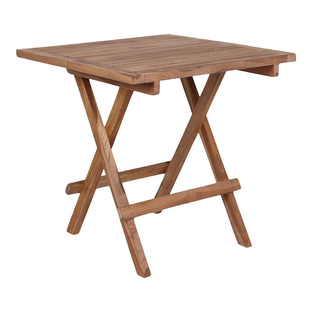 Gartentisch Bilbao Braun B: 50 cm - Braun, MODERN, Holz (50/50/50cm) - MID.YOU