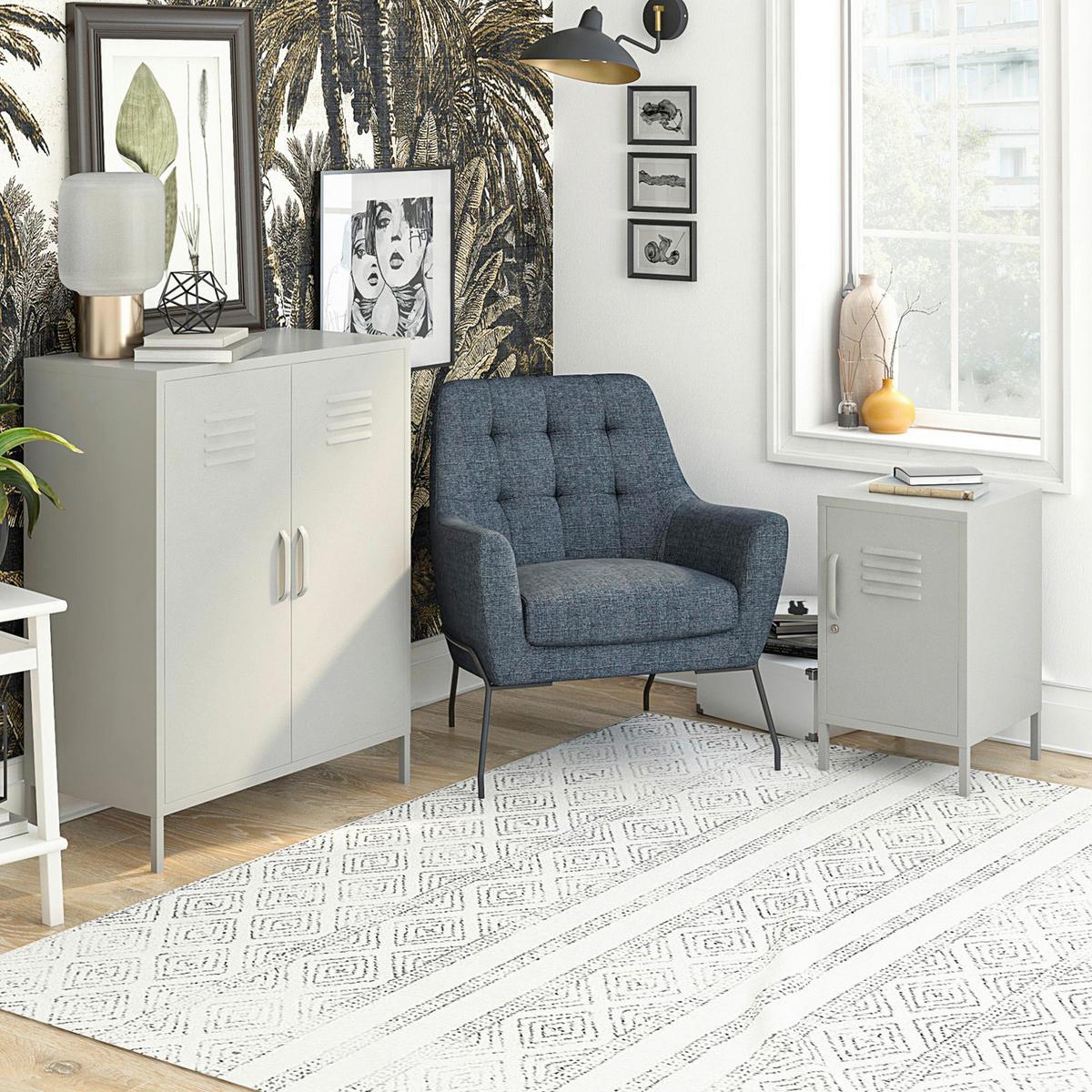 Highboard Bradford Taupe B: 79cm - Taupe, Design, Metall (79/100/39cm) - MID.YOU