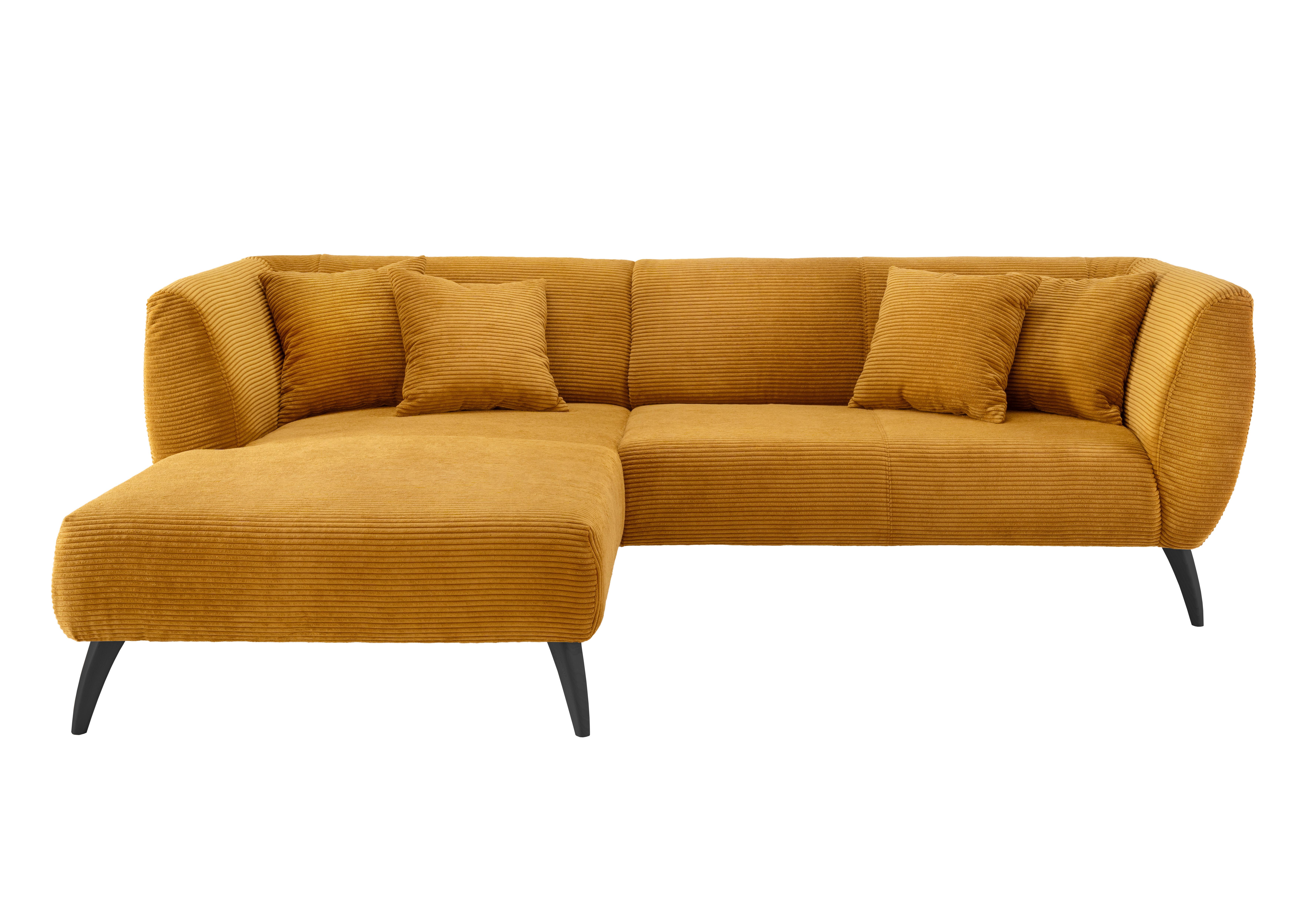 Ecksofa Colori Goldfarben S: 160/264 cm - Goldfarben/Schwarz, MODERN, Holz/Textil (160/264cm) - MID.YOU