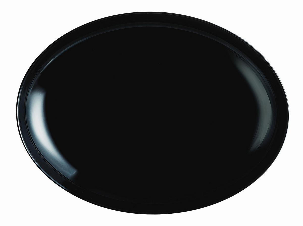 Grillteller Italien Party Schwarz 6-Teilig - Schwarz, Basics, Glas - Creatable