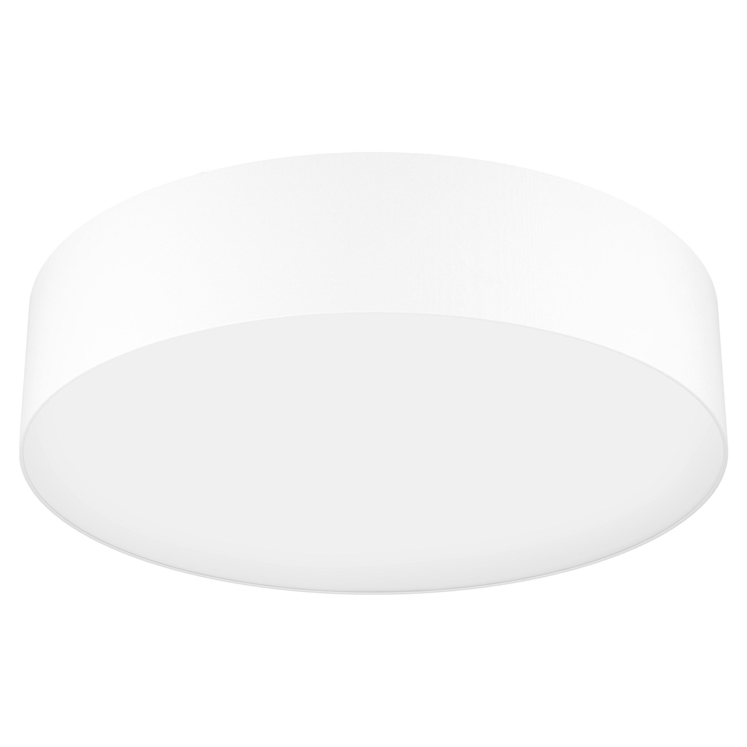Deckenleuchte Romaro Ø 57 cm mit Smartphone-Steuerung rund - Weiß, Basics, Metall (57/57/15cm) - Connect Z