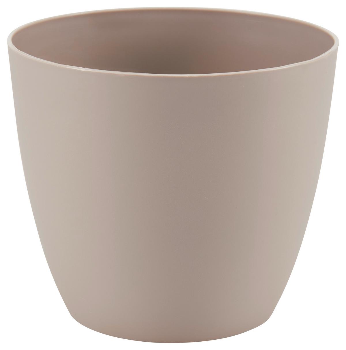 Blumentopf Blumentopf - Taupe/Blau, Basics, Kunststoff (13/13/11,5cm)