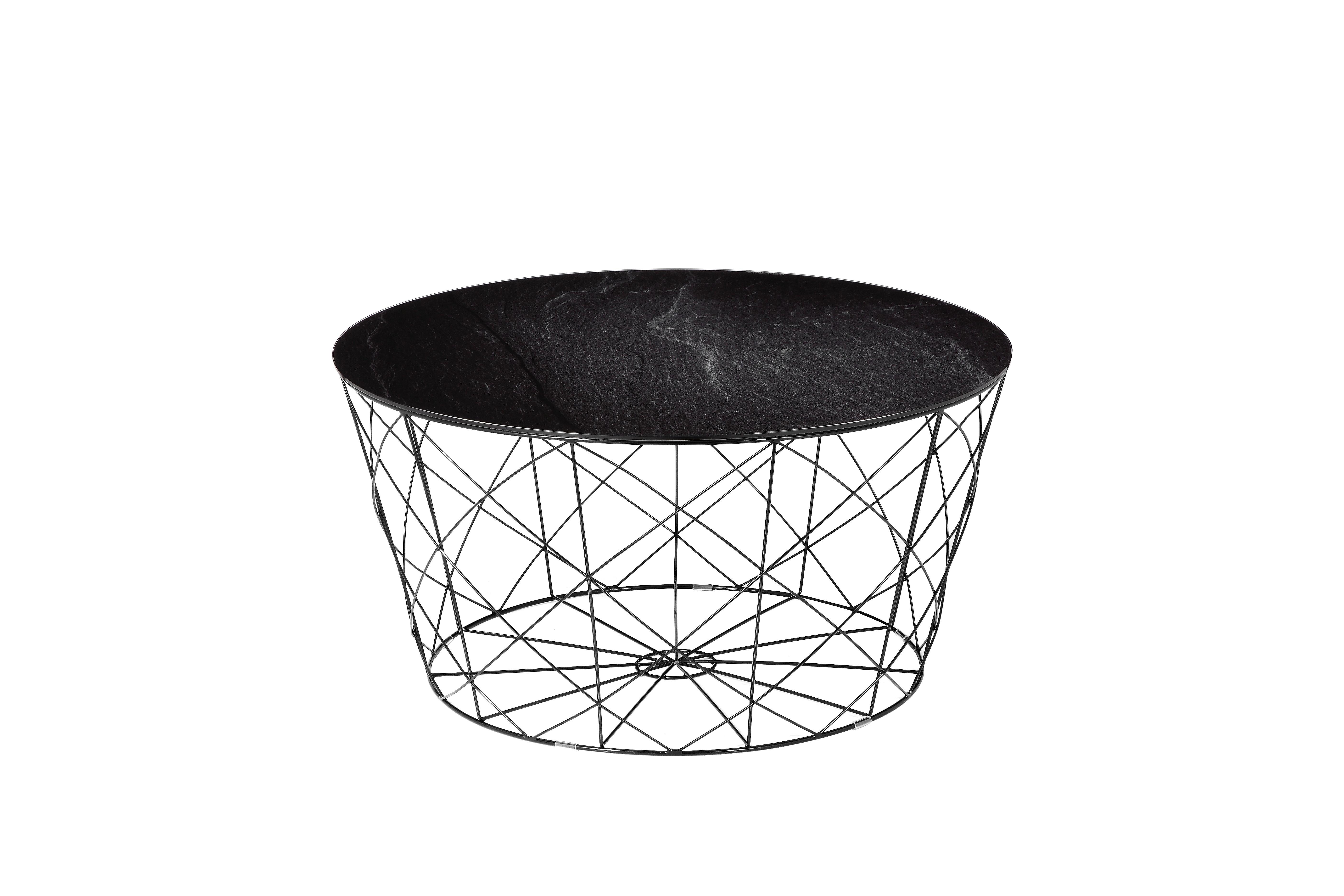 COUCHTISCH Schwarz L: 80 cm - Schwarz, Design, Glas/Metall (80/80/45cm) - Livetastic