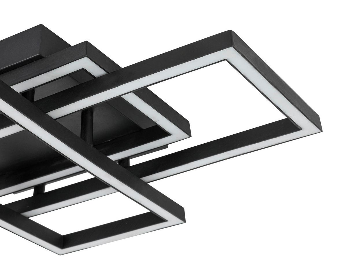 Led Mennyezeti Lámpa Savi - fekete/fehér, Modern, műanyag/fém (36/58/9,1cm) - Luca Bessoni