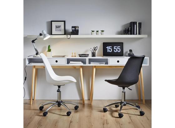 Otočná Stolička Nico - biela/chrómová, Moderný, umelá hmota/kov (58/80,5/64cm) - Modern Living Otočná Stolička Nico - biela/chrómová, Moderný, umelá hmota/kov (58/80,5/64cm) - Modern Living