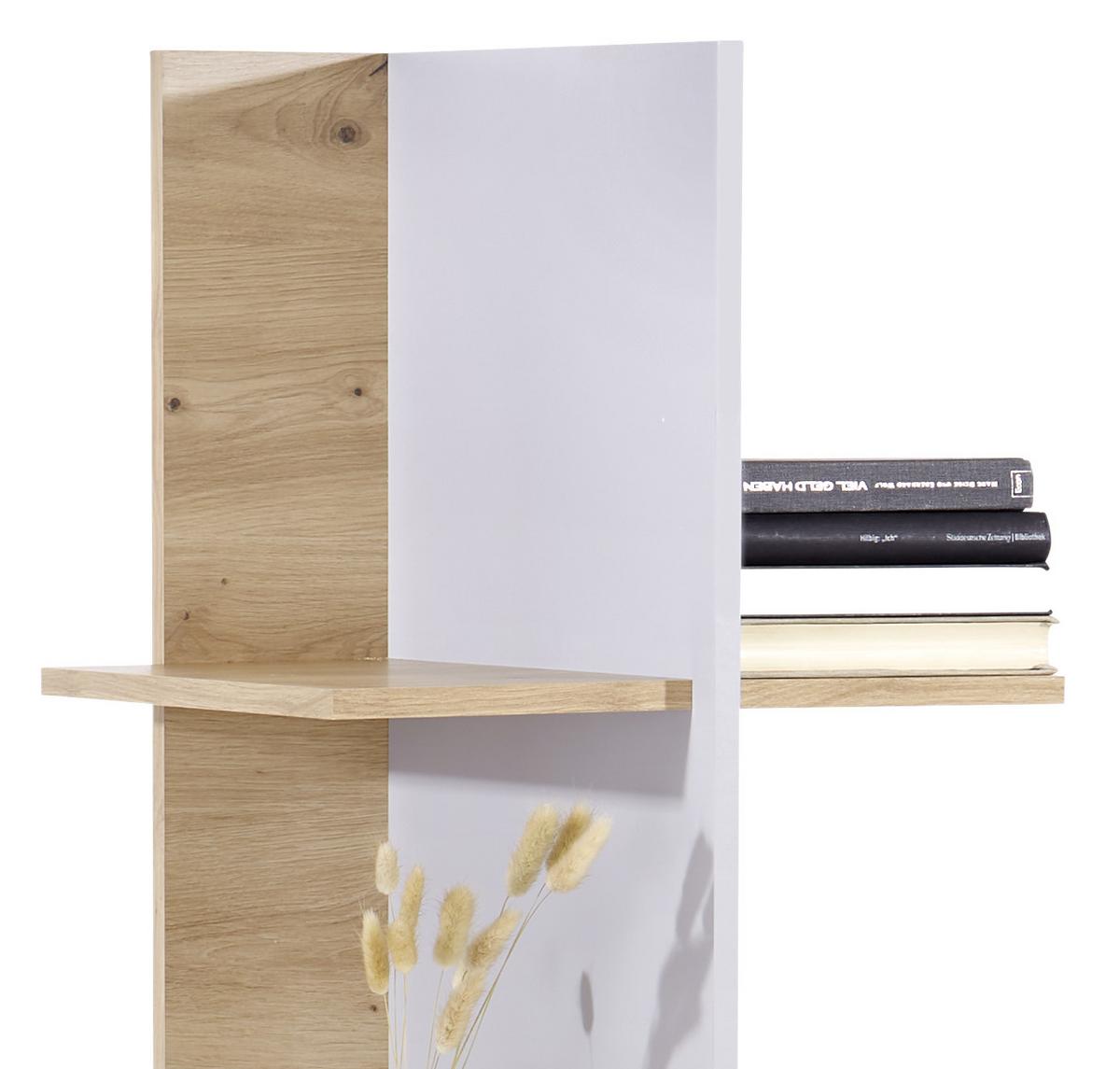 Regal Johnny B: 45 cm Eiche Dekor/Grau - Eichefarben/Grau, MODERN, Holzwerkstoff (45/179,6/40cm)